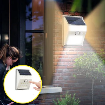 

LED Solar Light Waterproof Wall Light Motion Sensor Yard Path Garden Outdoor Solar Powered Spotlight Lamp for Garden Decoration
