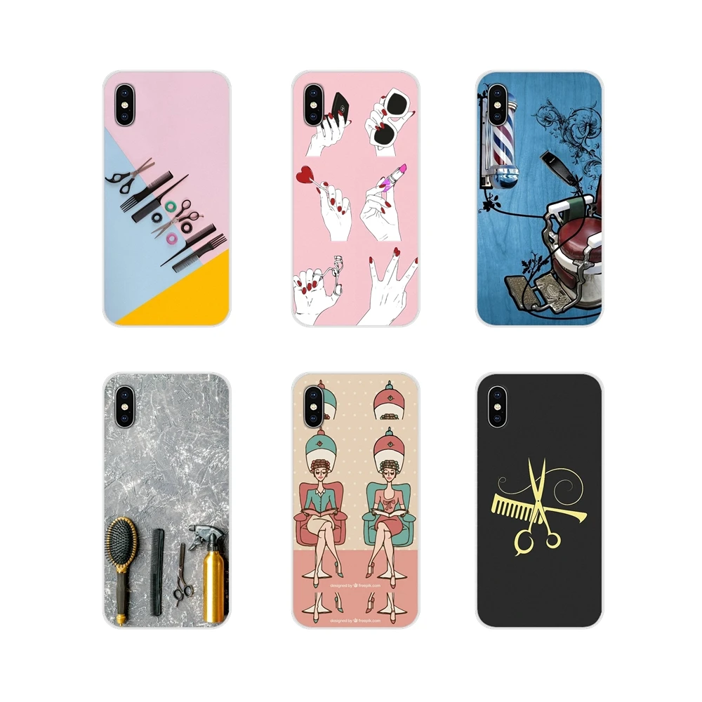 

For Oneplus 3T 5T 6T Nokia 2 3 5 6 8 9 230 3310 2.1 3.1 5.1 7 Plus 2017 2018 Hair Stylist Scissors Brush switch Phone Skin Cover