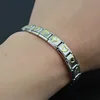 Hapiship-pulsera elástica de acero inoxidable para hombre y mujer, brazalete con diseño de corazón, flor, mariposa, Cruz, delfines, ST00 ► Foto 3/6