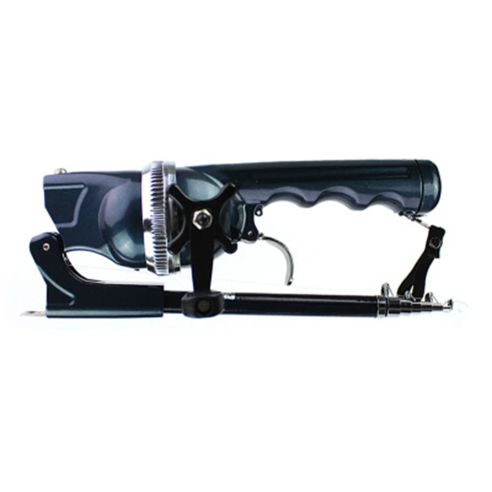 Vara de Pesca Carretel com Linha de Pesca para a Pesca Dobrável Mini Haste Telescópica Pólo Durável Portátil Epóxi 134cm 6 Cheap Varas de pescar