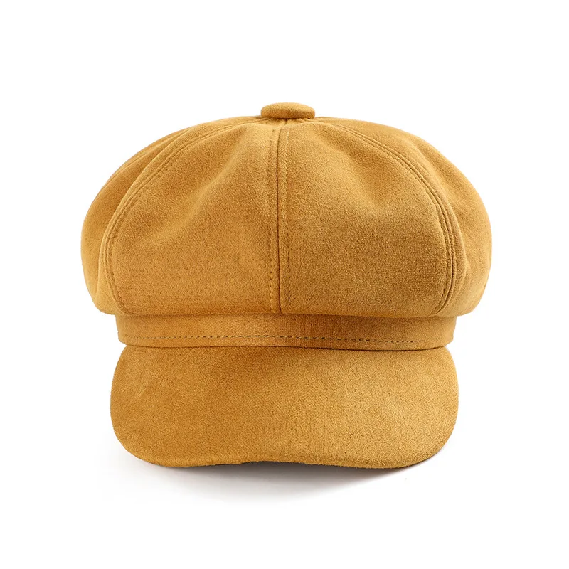 Hot Sale New Warm Solid Berets For Women Outdoor Adjustable Female Autumn Winter Casual Lady Cap Hat_voghion.com