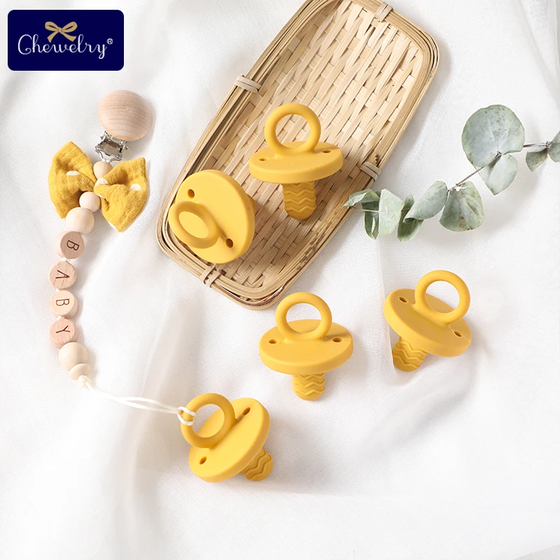 1pc Baby Teether Silicone Pacifier Nipple Food Grade Perle Silicone Teething Soother Nipple Silicone Teether Newborn Nurse Gift