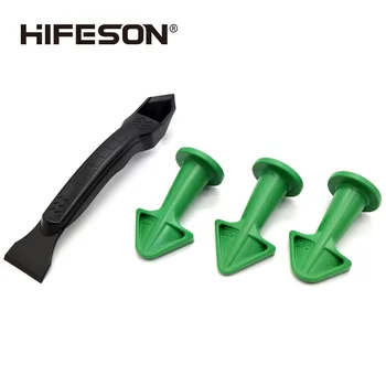 

HIFESON Caulk Nozzle and Trowel Nozzle Plus Set Finishing Durable Floor Clean Eco-friendly Caulking Sealant Tool Rubber Nozzle