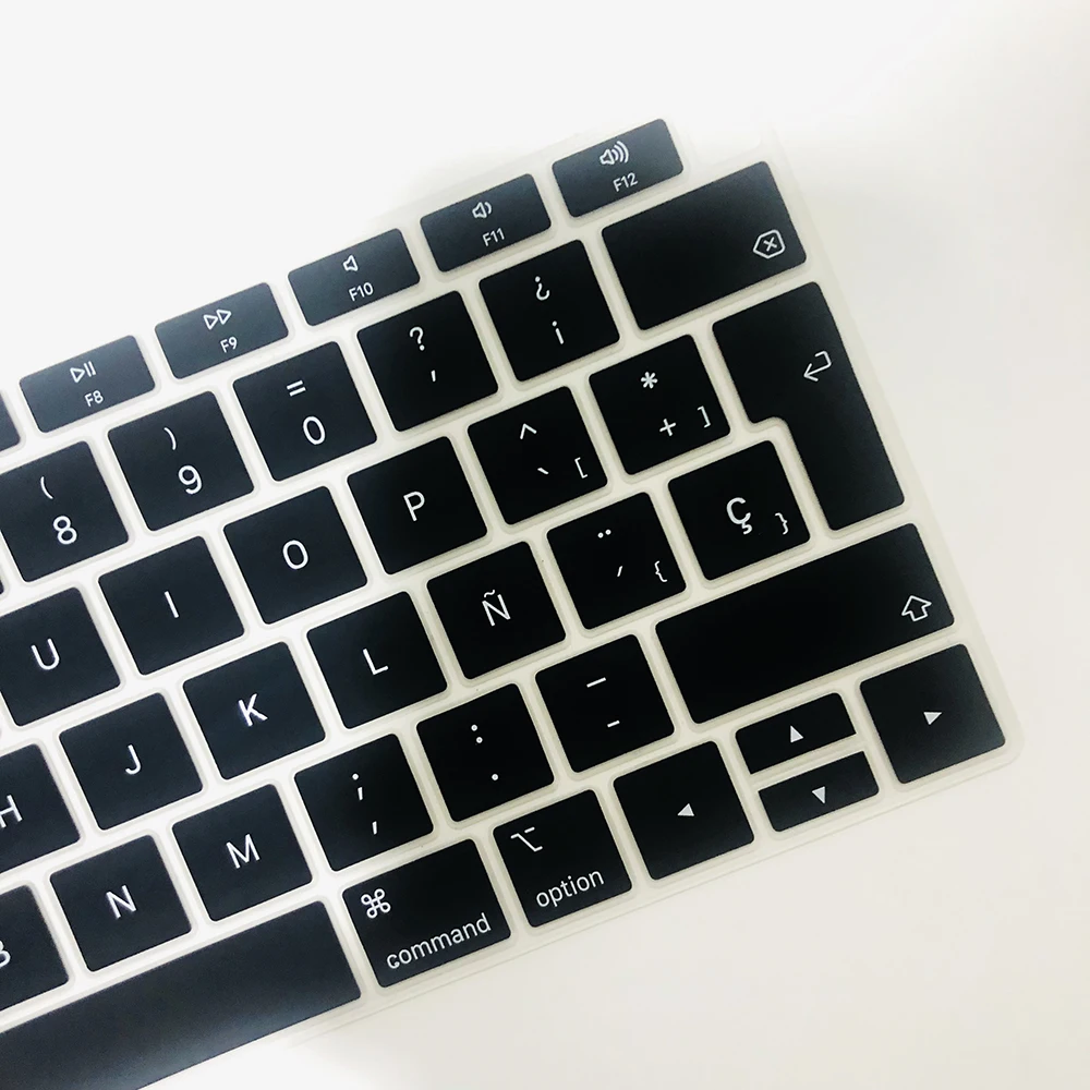 Macbook Air 13 용 스페인어 노트북 컬러 실리콘 키보드 커버 A1932 A2179 보호 필름 키보드 케이스, Apple Air13 2020 용