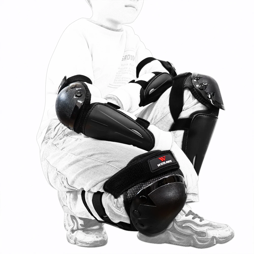 WOSAWE Детские уличные спортивные наколенники налокотники ударопрочные защитные