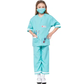 

2018 New Design Kids Girls E.R.Doctor Costumes Pretty Cosplay Halloween Outfits Fancy Dress Costumes For Children Girls