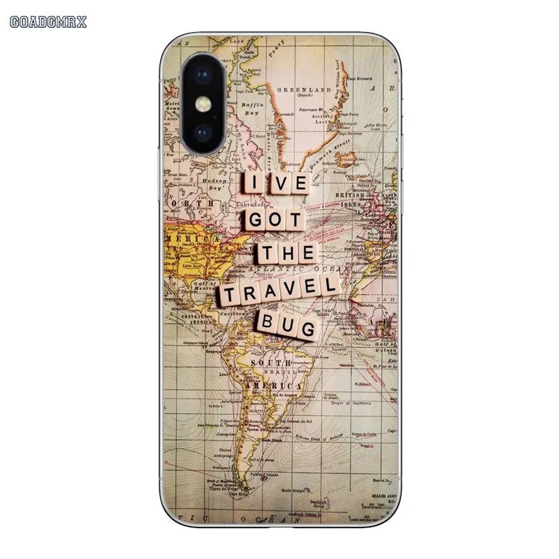 Карта мира, план путешествия, Роскошный чехол для huawei P Smart G7 G8 P7 P8 P10 Plus P20 P30 Pro P9 Lite Mini TPU силиконовый чехол