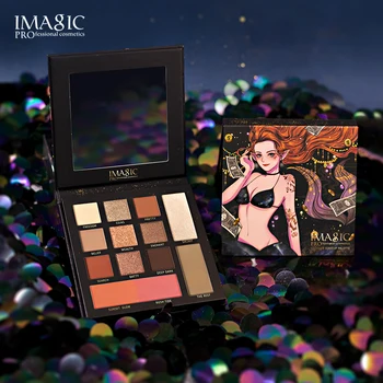 

IMAGIC Fairy Tale Mermaid Series 13 Color Makeup Palette, Eyeshadow, Blush, Highlighting and Repairing All-in-one Palette