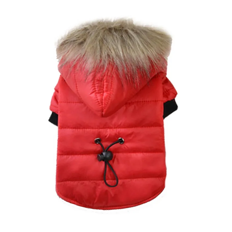Зимняя одежда для собак, пуховое пальто для собак, куртка для чихуахуа, мягкий меховой капюшон, одежда для маленьких и средних собак, одежда для щенков - Цвет: style 2