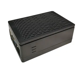 

raspberry pi 4 case, black Case compatible Cooling Fan & 3.5 inch LCD for Raspberry Pi 4b