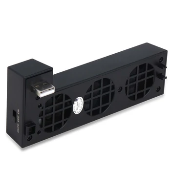 

For -XBOX ONE X Console Cooler External 3 Fans High Speed Cooling system Fan X7JC