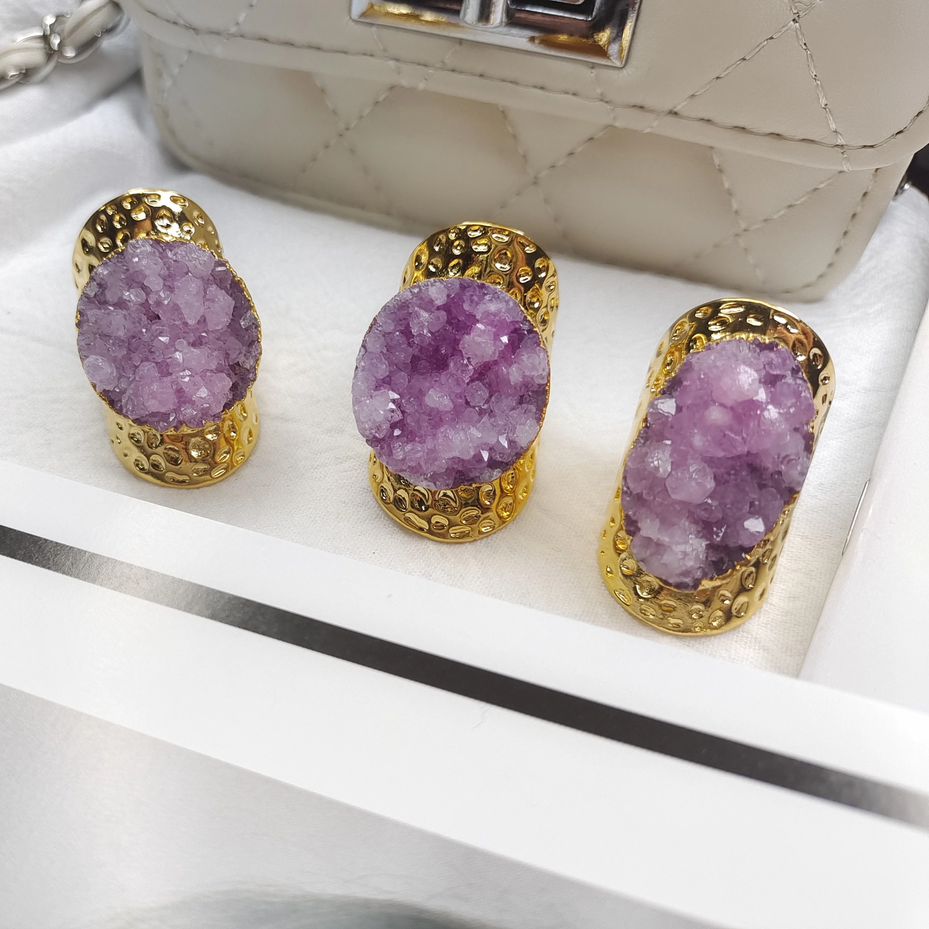 WT-R001 Gift！Big Promotion Amazing Gorgeous Fashion Gold Color Trim Brass Stone Rings Jewelry For Women and Girl Birthday Gift | Украшения