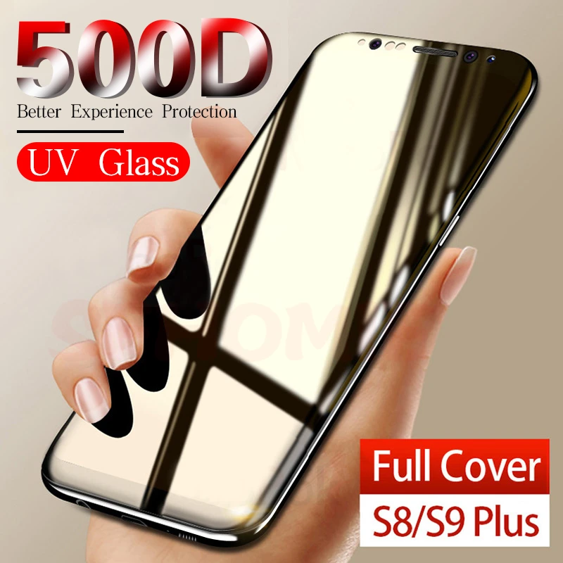 

500D UV Protective Glass For Samsung Galaxy S8 S9 S10 Plus S7 Edge S10 E Screen Protector For Samsung Note 8 9 10 Plus S9 Glass