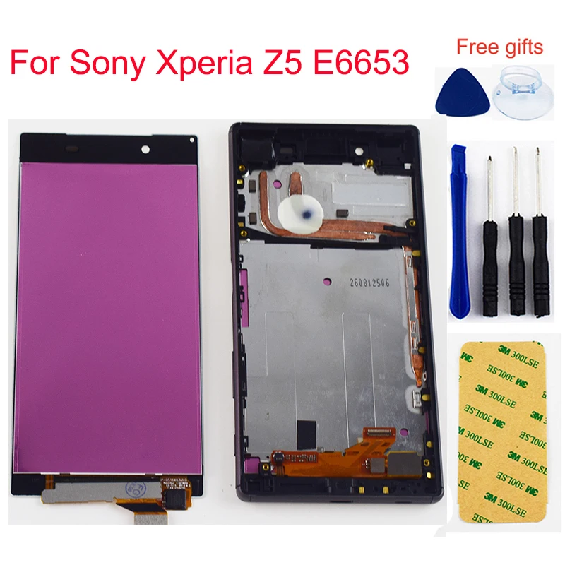 Для Sony Xperia Z5 E6653 E6603 E6633 E6683 ЖК-дисплей монитор экран + сенсорный дигитайзер Датчик