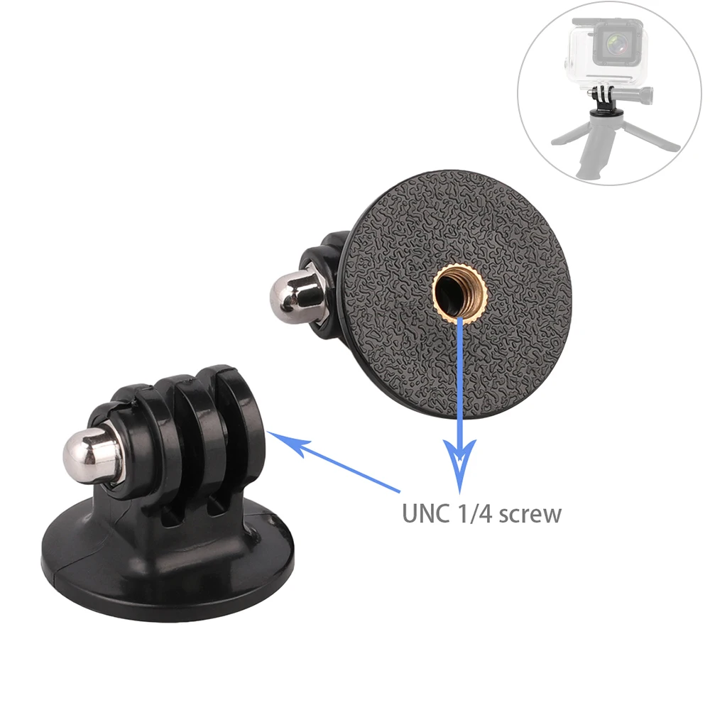 

Universal Go Pro Accessories Tripod Mount Adapter for Go pro 7 6 5 4 3 3+ 2 1 Yi 4K Sj4000 Sj7 Sj8 pro DJI OSMO Action Camera