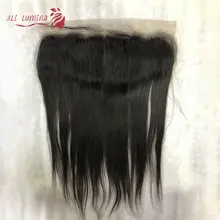 

13x4 Lace Frontal Straight Human Hair 8-22 Inch Remy Hair Extension 130% Density Pre Plucked Medium Brown Lace Frontal Closure