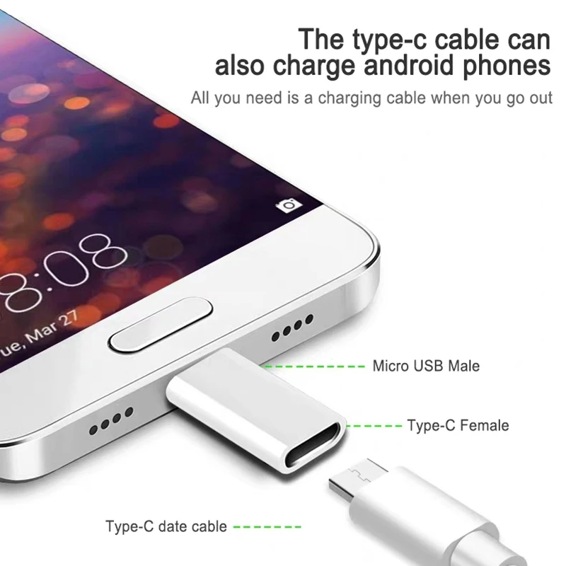 VOXLINK USB C к Micro адаптер сплав чехол Android Micro USB разъем к type C для Sumsung huawei для Xiaomi телефон адаптеры