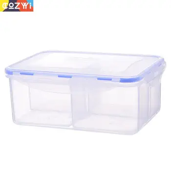 

2000ml Food Container Lunch Box Portable Food Bowl Clear Food Grade Pp Material With Sealed Cap Lunchbox