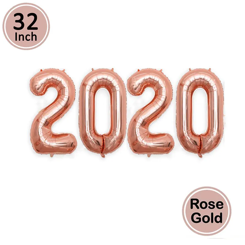 32inch 2020 rsoegold 2 м металлические блестки из фольги, бахрома, занавески,, веселое Рождество, вечерние украшения для дома, украшения, счастливый год, Рождество - Цвет: 32inch 2020 rsoegold