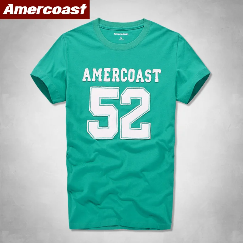 Качественные товары American Coast футболка из 100% хлопка с круглым вырезом и короткими