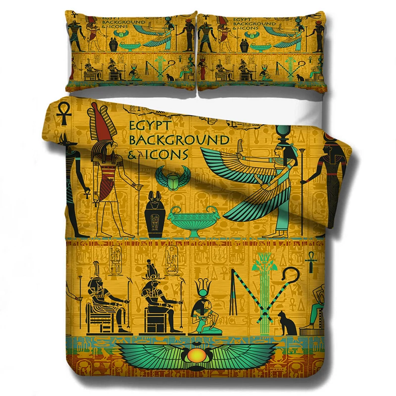 Queen Of Egypt 3d Bedding Set Duvet Covers African Woman National Style