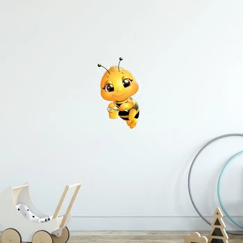 

Cute Cartoon Honey Bee Sticker Removable Waterproof Decal Gift Home Decoration for Wall Children 's Room Nursery School Boy