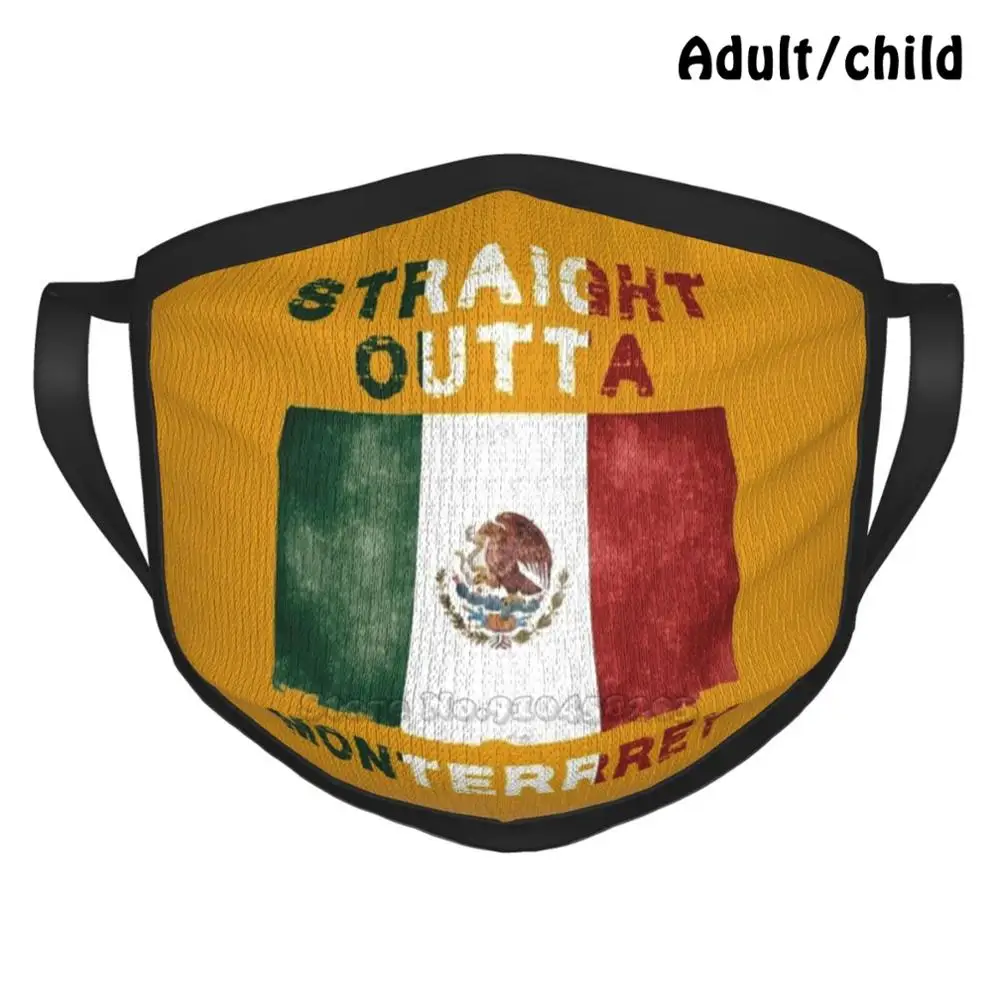 Прямой Outta Monterrey Pm2.5 Анти-пыль Diy многоразовая маска для лица мексиканский