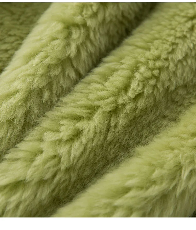 Women Winter Natural Real Fur Coats Granulated sheep sheep shearing coat fur one Warm lambswool fur Jacket