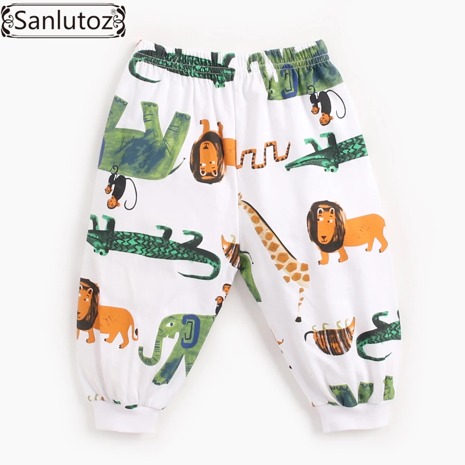 Sanlutoz/зимние детские леггинсы, с героями мультфильмов, костюм для малышей, длинные штаны с принтом Одежда для новорожденных хлопковая модная одежда - Цвет: as the picture