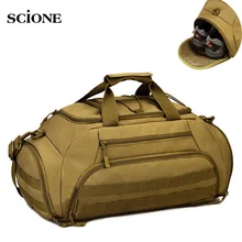 35L Gym Bag Backpack Rucksack Tactical Military Molle Army Bags Waterproof Sports Camping 14'' Laptop Camera Men Mochila XA335WA