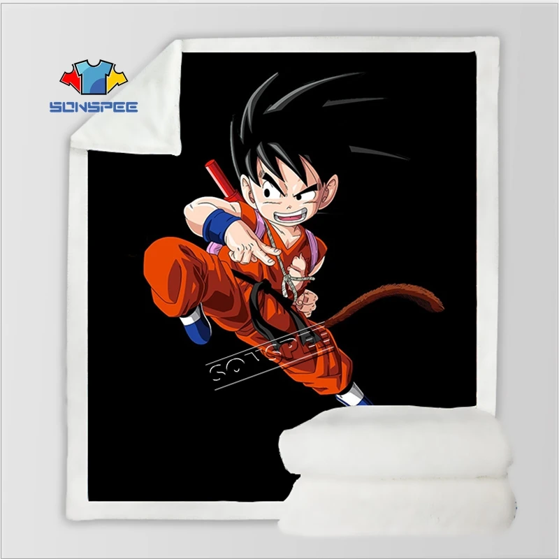 Dragon Ball, молодежное постельное белье для путешествий, Супер Saiyan Goku, набивное одеяло с рисунком, покрывало для мальчиков и девочек, дорожное одеяло, квилт для софы - Цвет: 17
