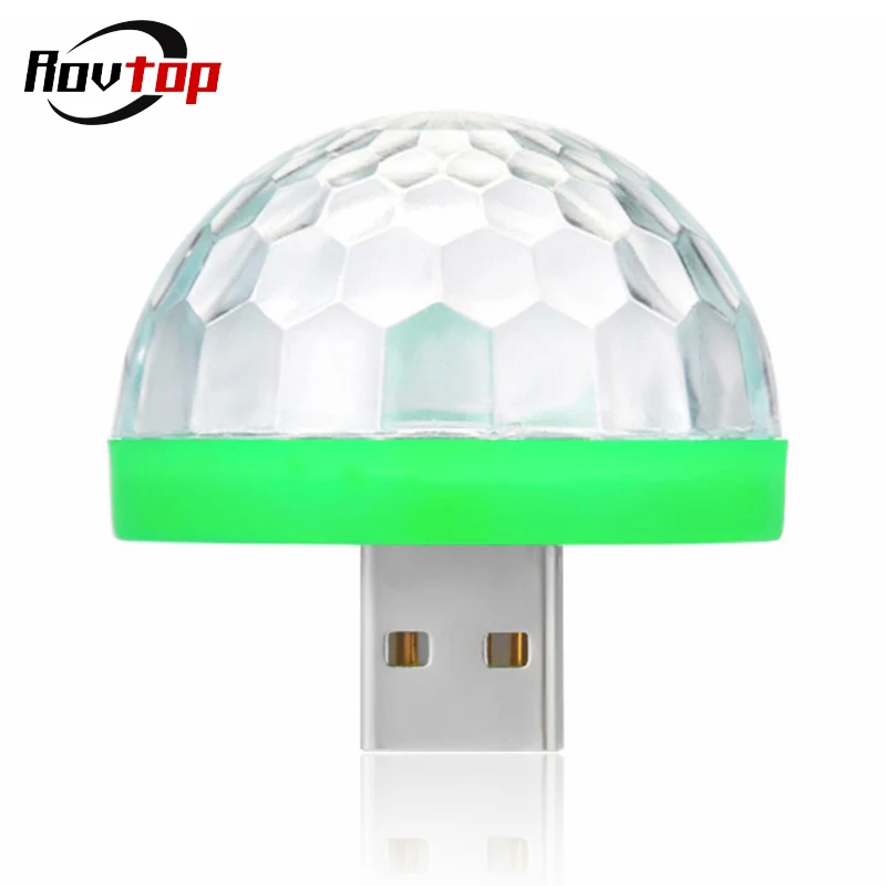 Разноцветный светодиодный автомобильный светильник с USB для салона яркие