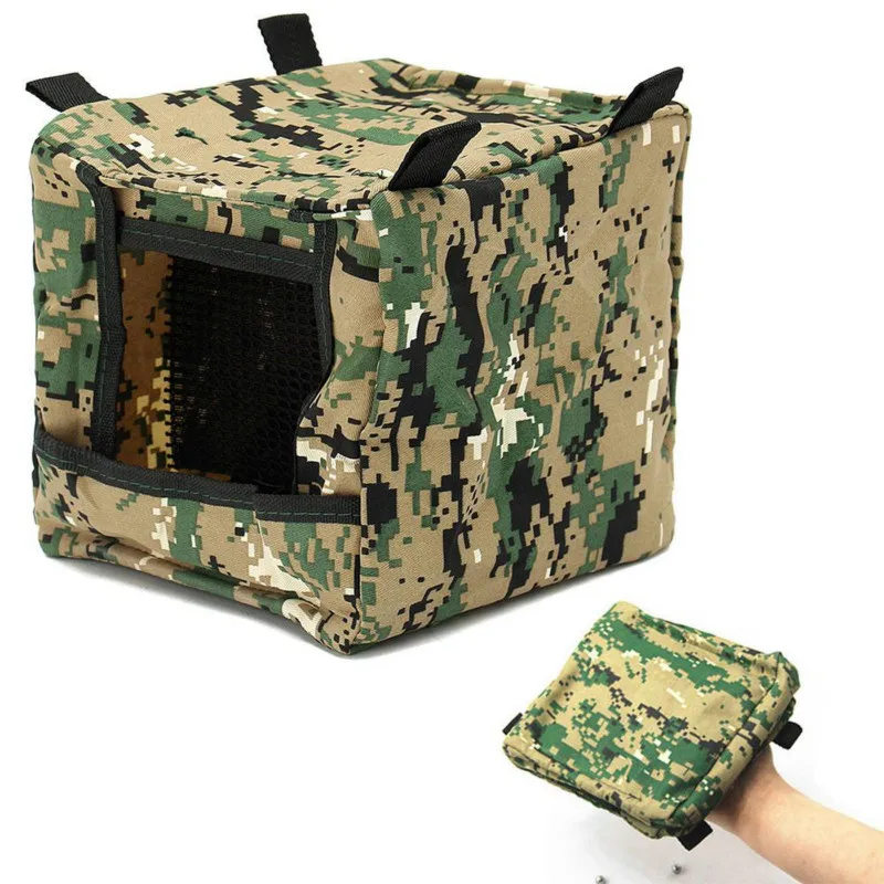 

Foldable Slingshot arget Box Cloth Target Box Recycle shooting Archery Hunting Catapult Case Holder Camouflage Slingshot Box