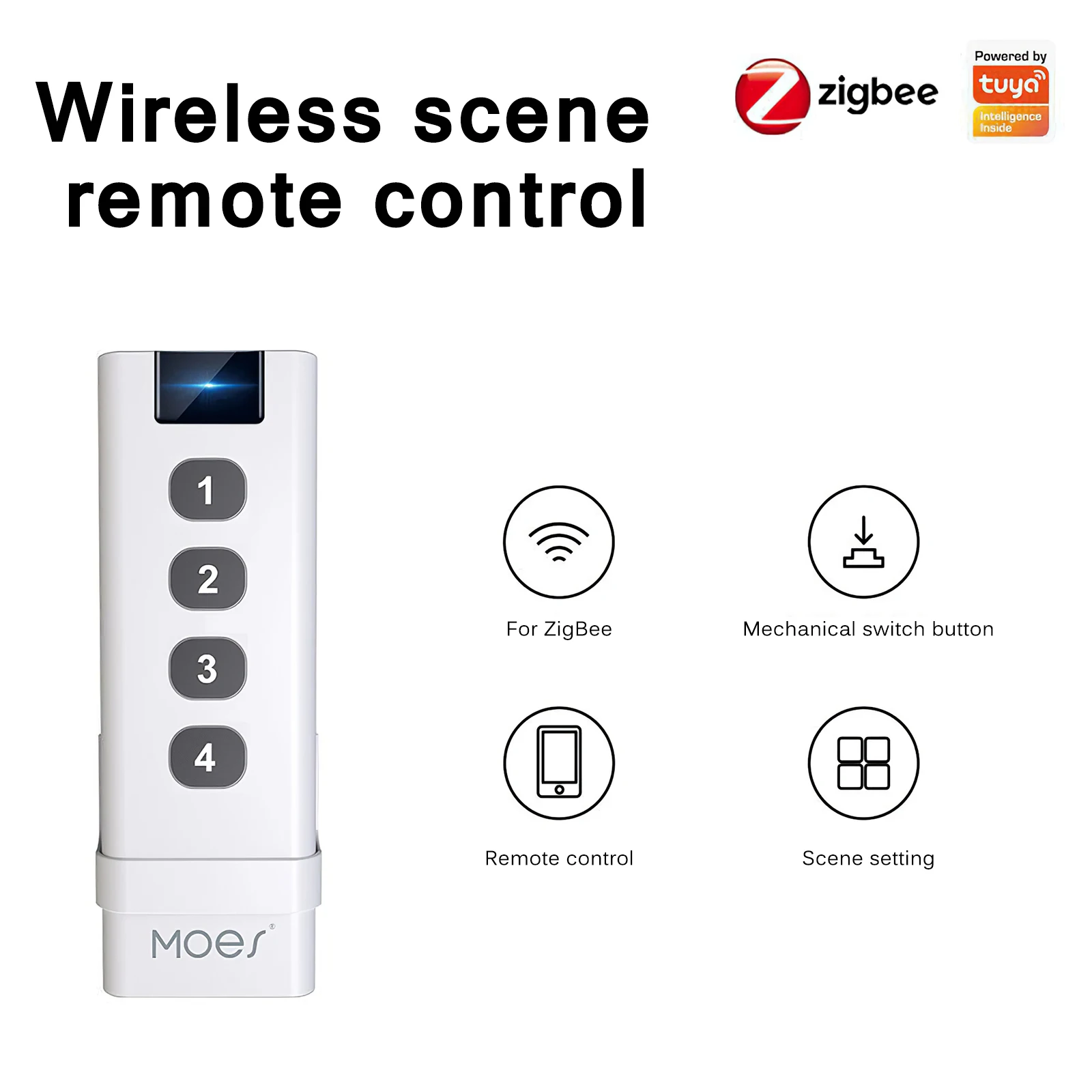 Совместимый Беспроводной переключатель ZigBee для умного дома дистанционный
