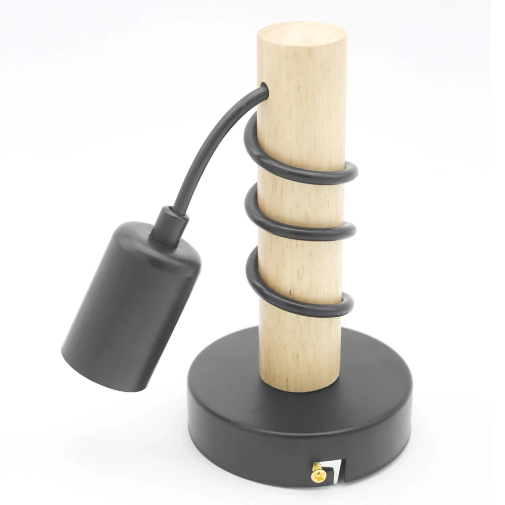 

Black White Wood Modern Wall Light Interior Home Decor Wall Lamps Bedside Bedroom Indoor Lighting for Living Room Decoration