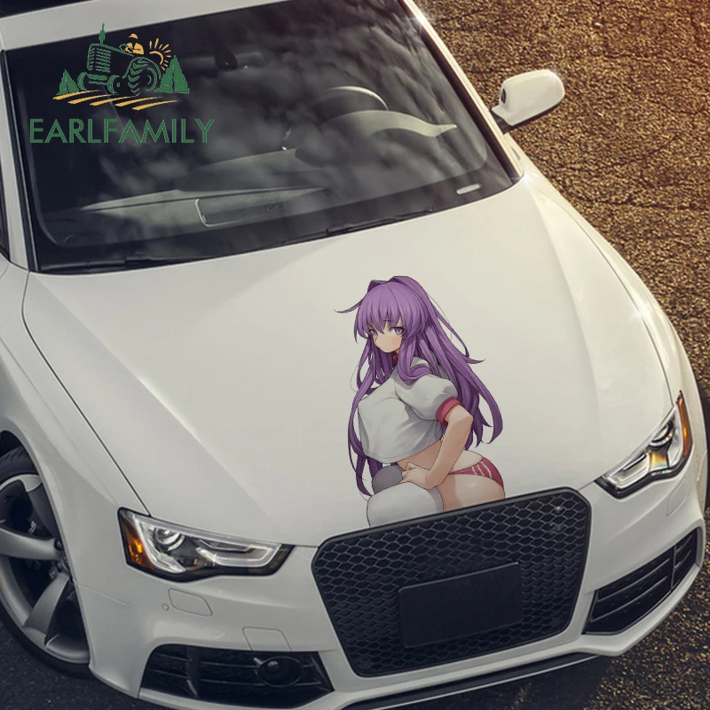 

EARLFAMILY 43cm x 28.4cm For Clannad Kyou Fujibayashi Car Stickers Sunscreen Decal Car Door Protector Occlusion Scratch