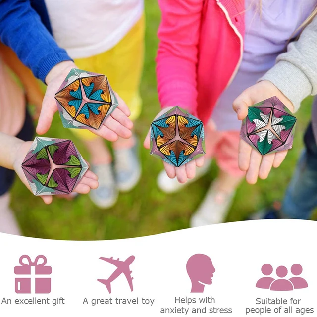 New Infinity Flip Magic Cube Figet Toys Puzzle AntiStress Decompression Toy Adult Children Relieve Stress Fingertip Puzzles Cube 4