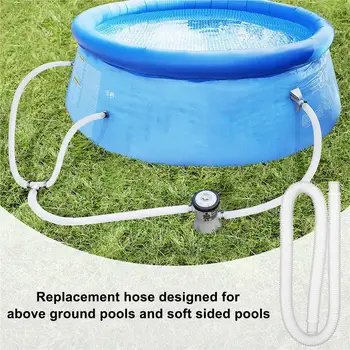 

Swimming Pool Replacement Hose Durable Soft Filter Pump Hose With 4 Metal Clamps Pool Pump Replacement Accessory