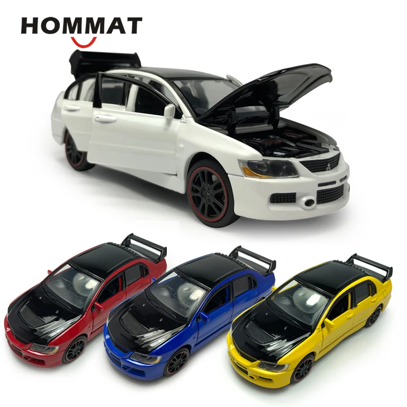 Весы HOMMAT 1:32 Lancer Evolution EVO IX с черной крышей сплав металл игрушки автомобили модель