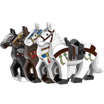 

Single MOC Animal Figure Mount Ancient War Horse Building Blocks Accessories Building Blocks Sets Model Kits Bricks Kids Toys