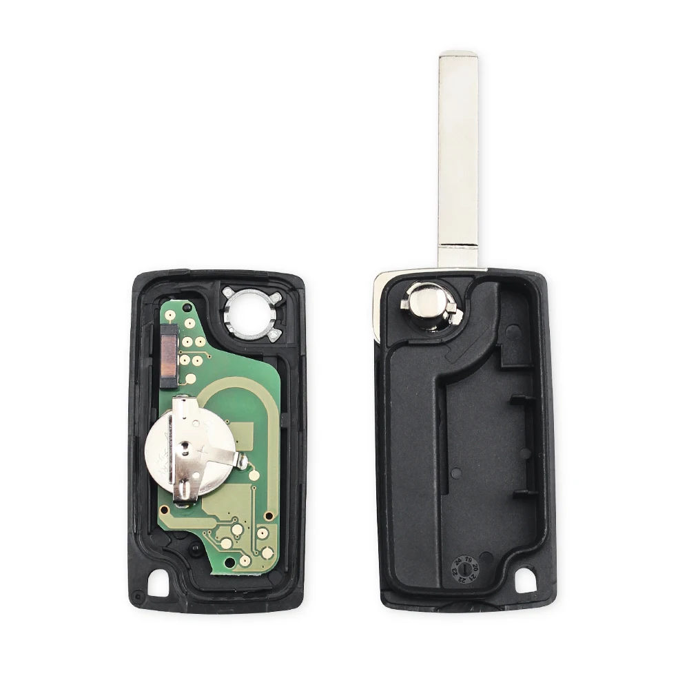 KEYYOU VA2 Автомобильный ключ ASK 433 МГц ID46 PCF7941 для Peugeot 207 407 306 Partner ect 3 кнопочный флип