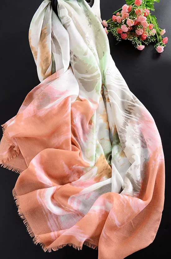 Фонд помощи хлопок Различные дизайны и цвета, круглый год, большой платок, большой шарф, Женский прямоугольник - Цвет: Розовый