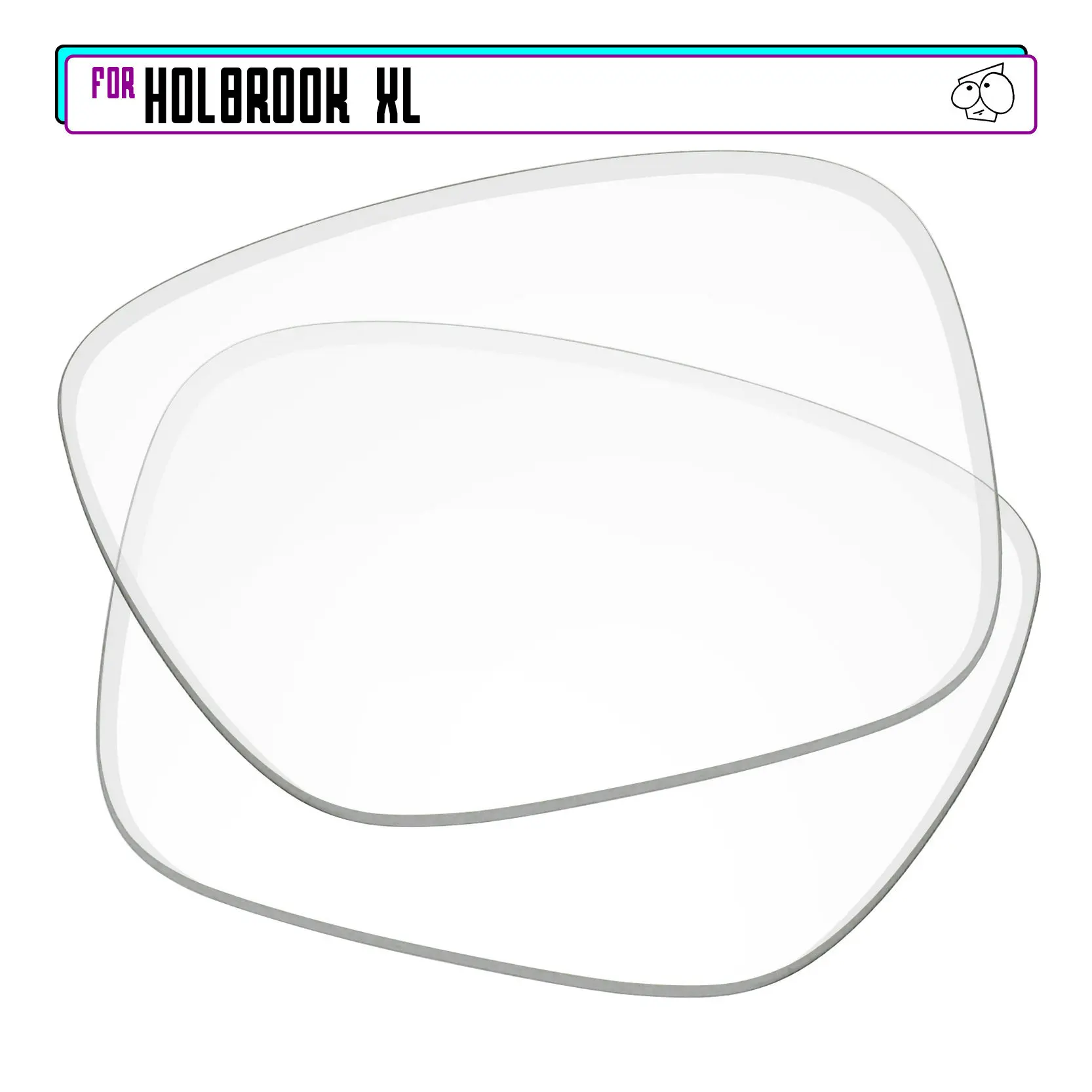 

EZReplace Polarized Replacement Lenses for - Oakley Holbrook XL Sunglasses - HD Clear