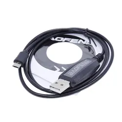 Baofeng Cable de programación USB + CD Firmware para BF T1, accesorios para BF T1, Mini Walkie Talkie, BF 9100, Radio Móvil BFT1