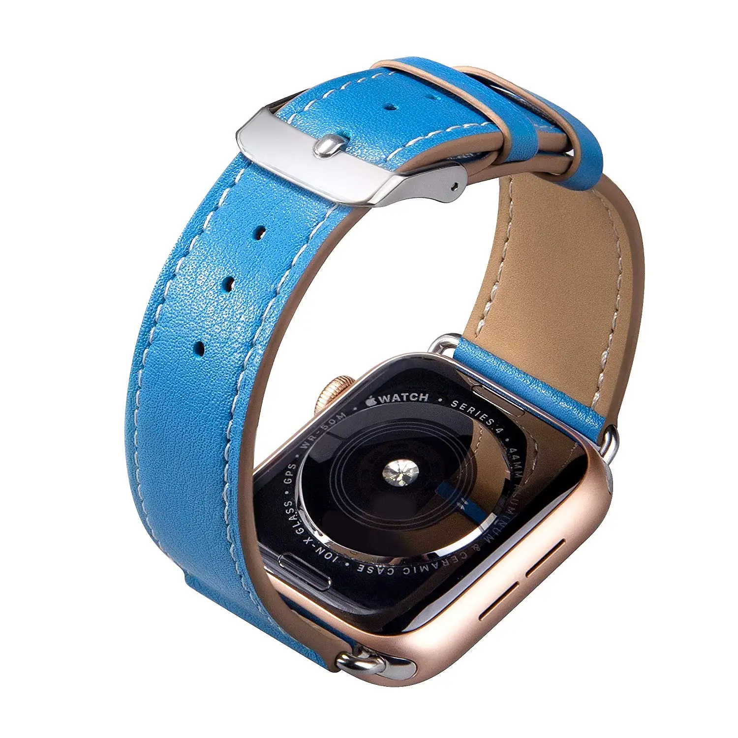 Ремешок из натуральной кожи для Apple Watch 44 мм/40 мм iWatch 42 мм 38 мм Высококачественный текстурированный Браслет Apple watch 5 4 3 2 1