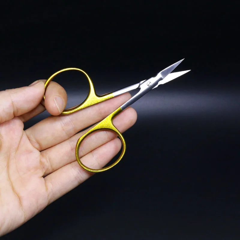 Fly Tying Scissors 1pcs hard&super sharp fly tying scissors with arrow point or long heavy straight blade fly fishing tools for precise cutting