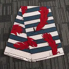 Новая африканская настоящая нигерийская голландская восковая ткань с принтом в полоску, африканская восковая ткань для платья