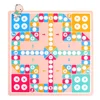2 in 1 Double-Faced Wooden Flying Ludo Snake Ladder Game Board Kids Family Toy Table Board Game Toy Birthday Kids Gift 5