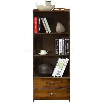 

Multifunctional Bookshelf Simple Modern Bookshelf Floor Simple Bookshelf Living Room Solid Wood Shelf Storage