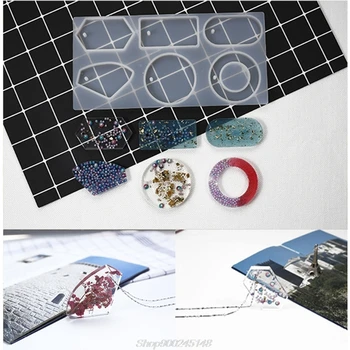

Silicone Mold Mould Epoxy Resin Jewelry Sweater Chain Pendant Making Tool Hole Au08 20 Dropship